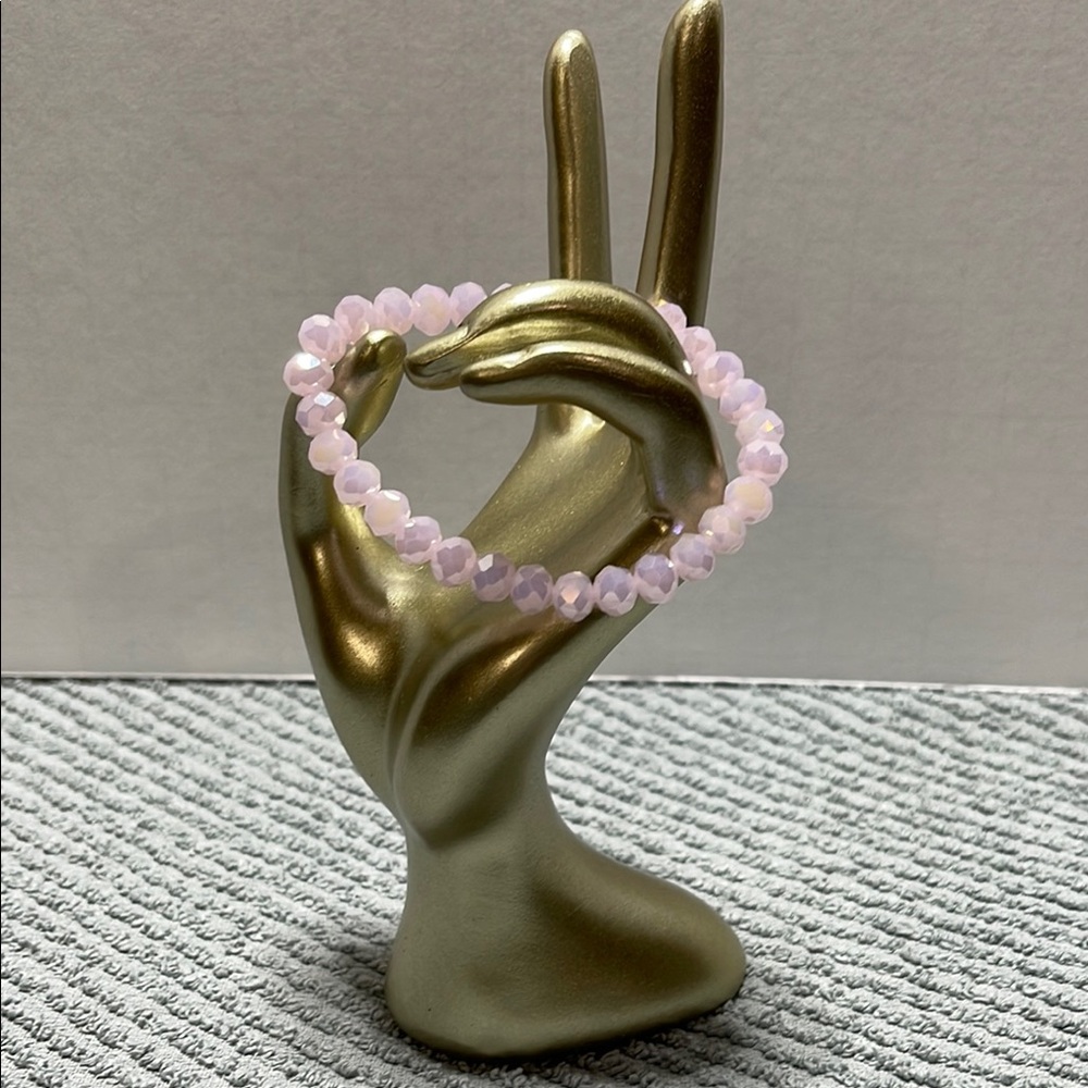 Faceted Rose Quartz Bracelet